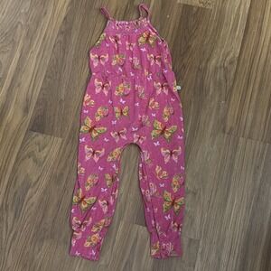 Snuggle Bums 1&-24 Months Baby Girls Tank Romper Outfit Pink Butterfly